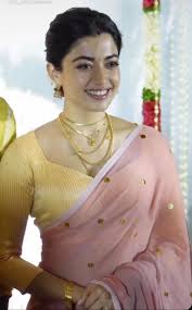 Rashmika's Mul Cotton saree