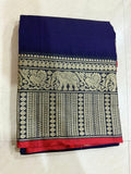 Narayanapet Saree with White Elephant