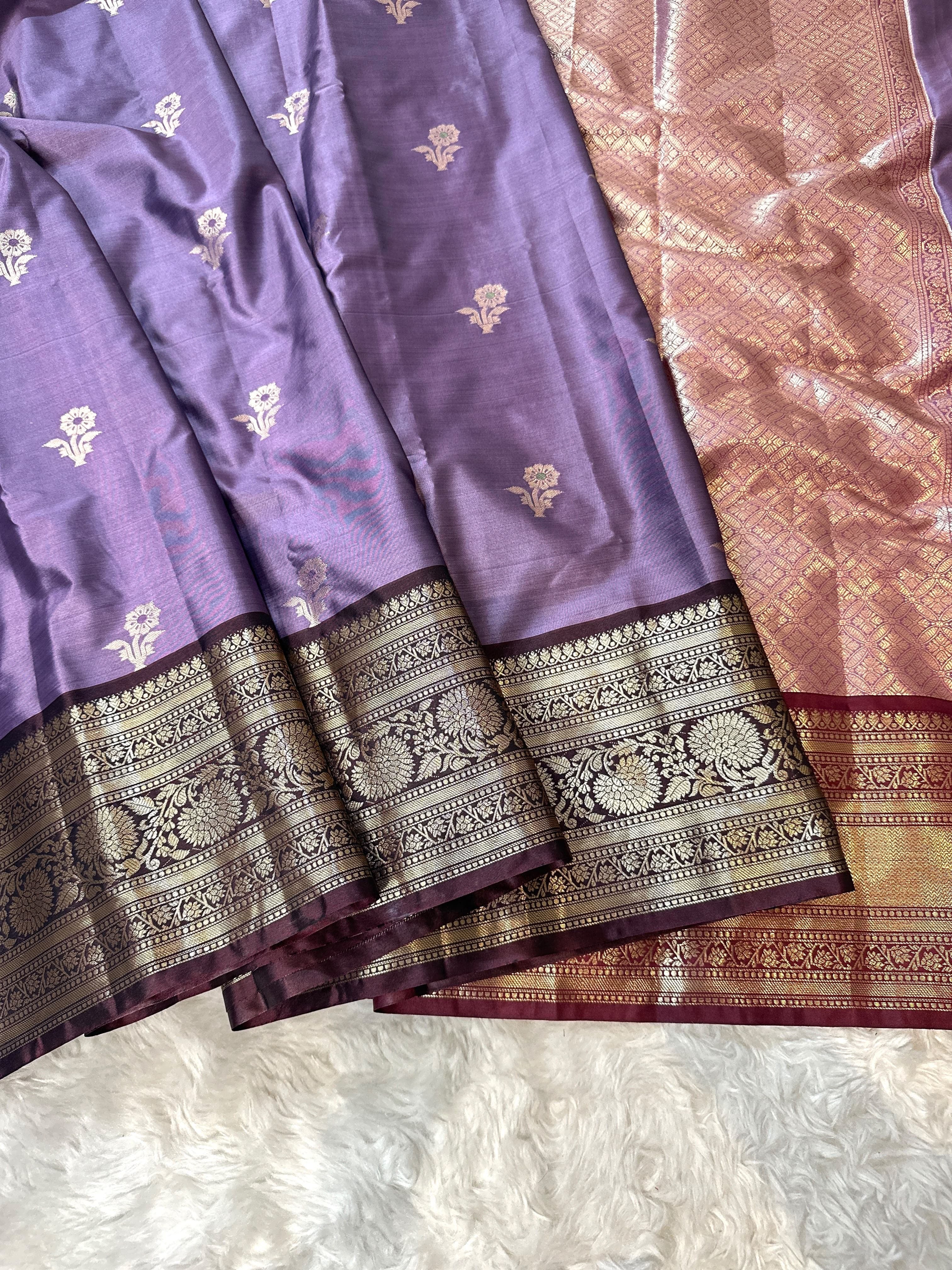 Banaras Semi Gadwal Silk