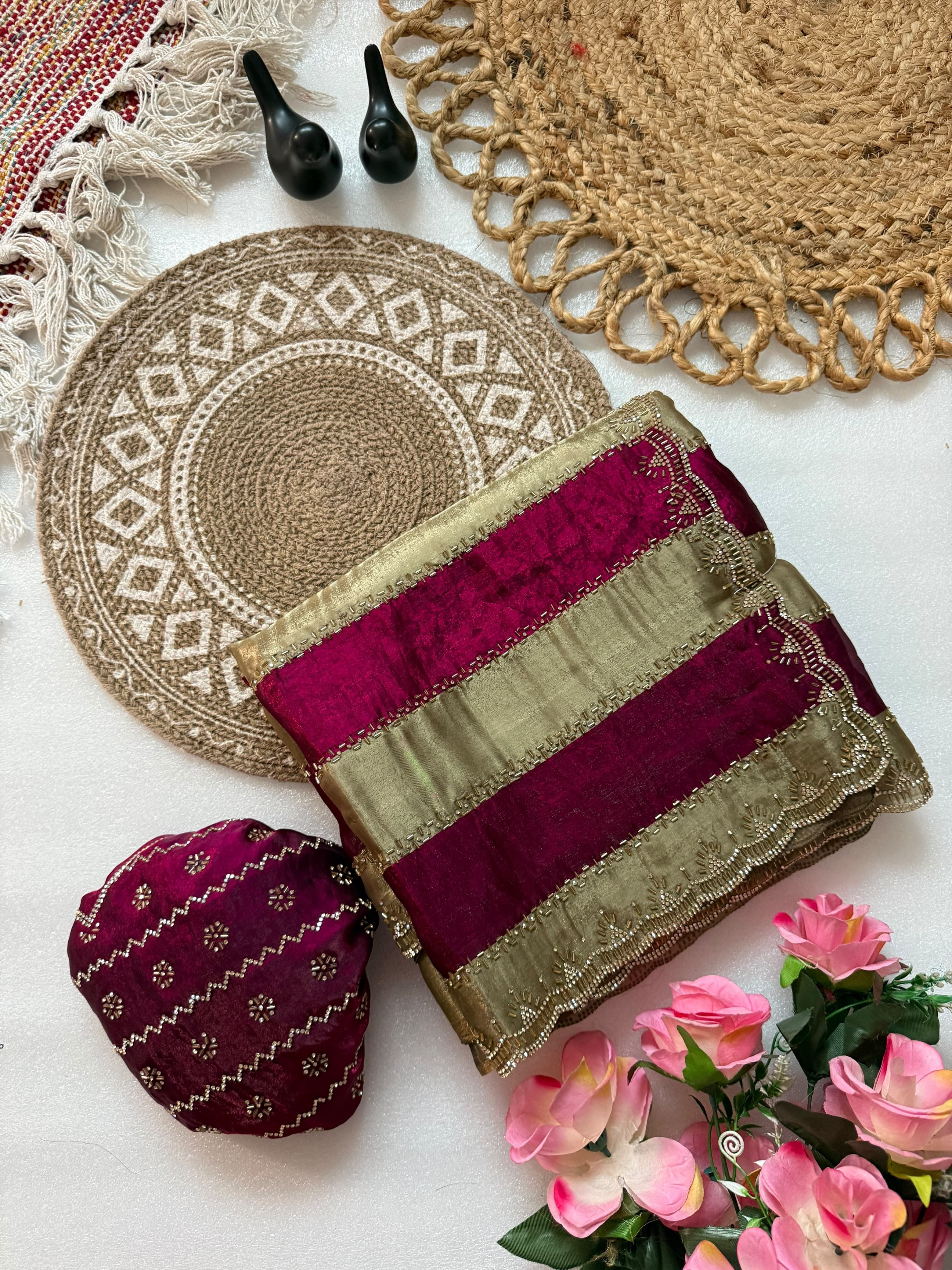Space Silk with Jarkhan Work
