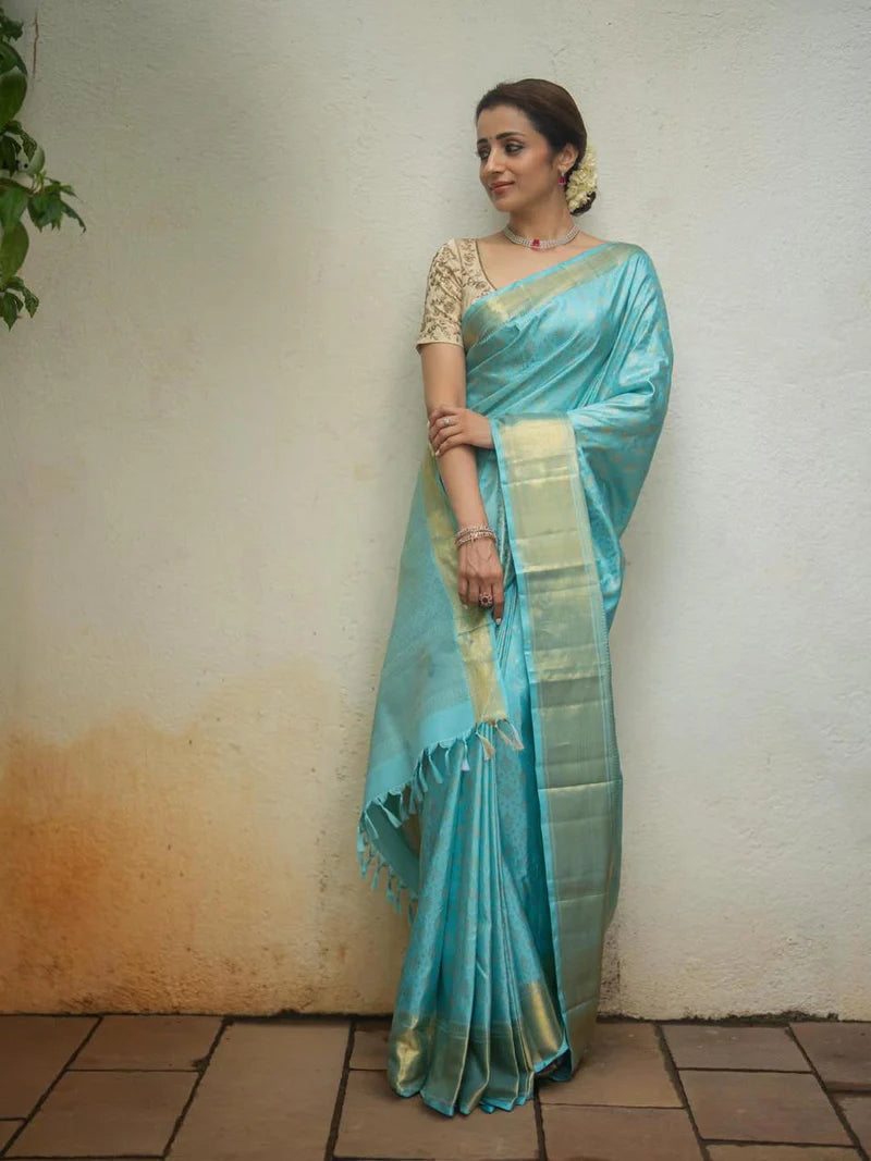 Trisha Mam Inspired Banarasi Silk Saree