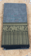 Narayanapet Saree with White Elephant