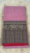 Narayanapet Saree with White Elephant