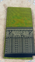 Narayanapet Saree with White Elephant