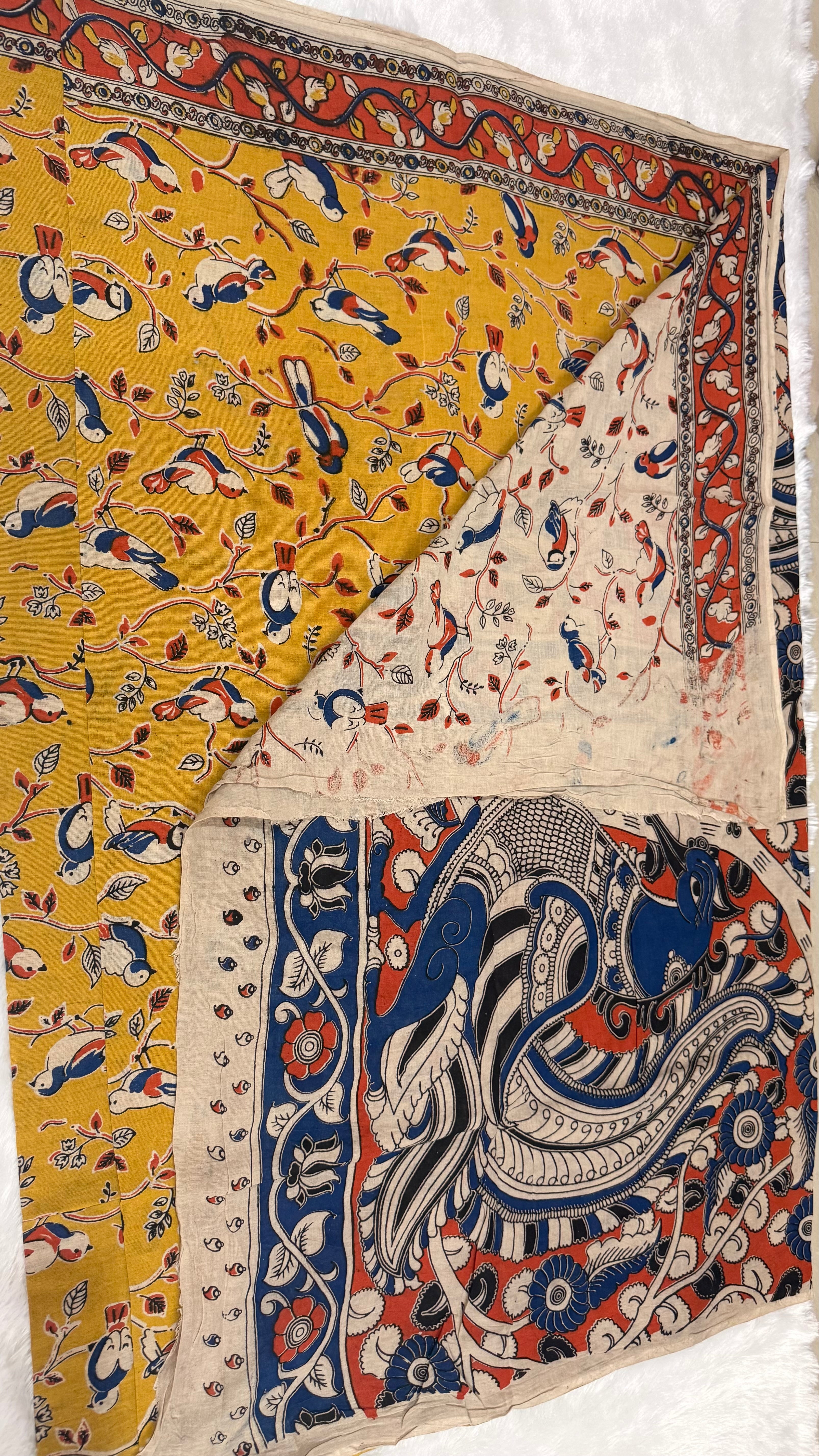 Kalamkari Cotton Sarees- Cuckoo
