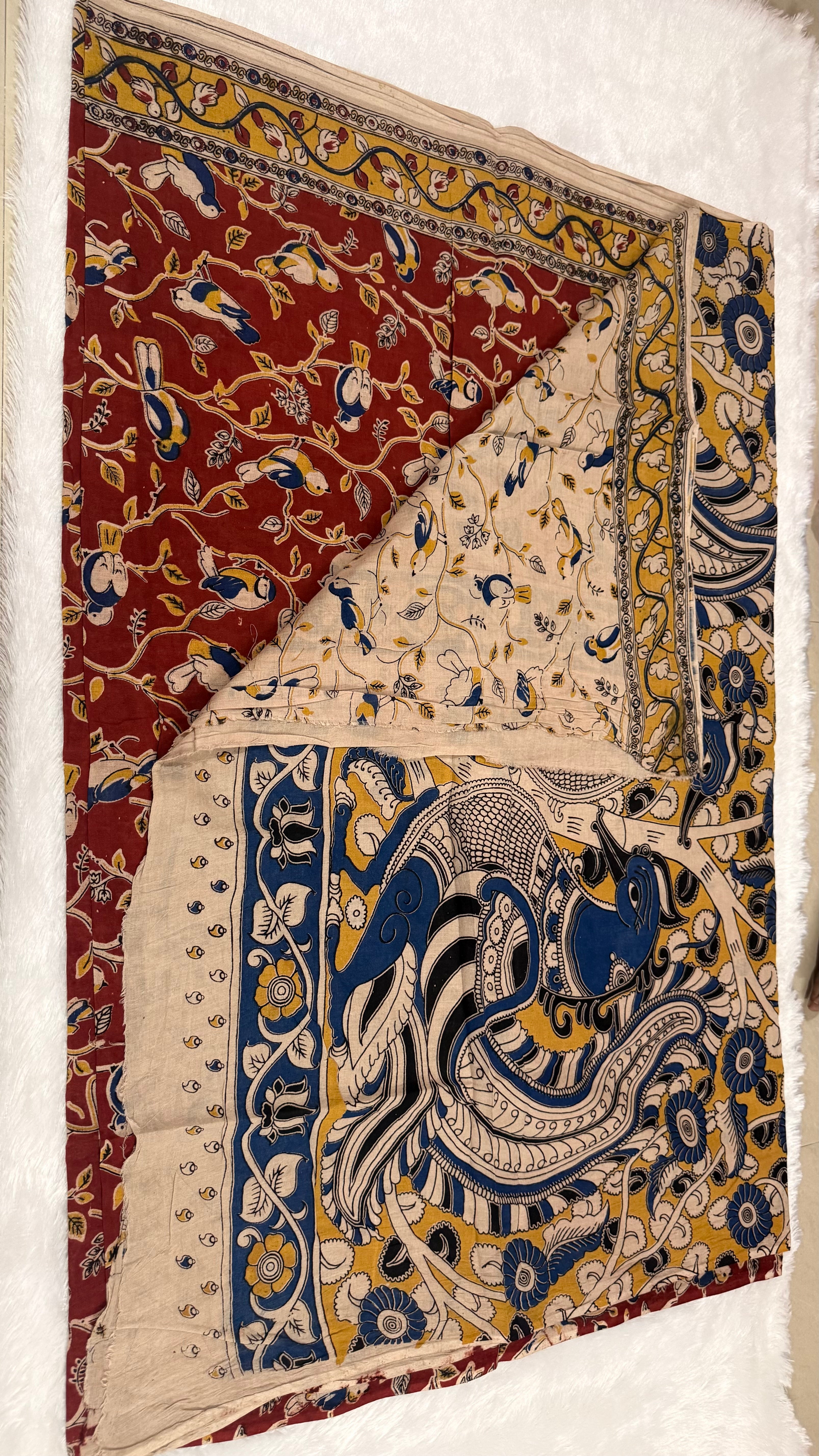 Kalamkari Cotton Sarees- Cuckoo