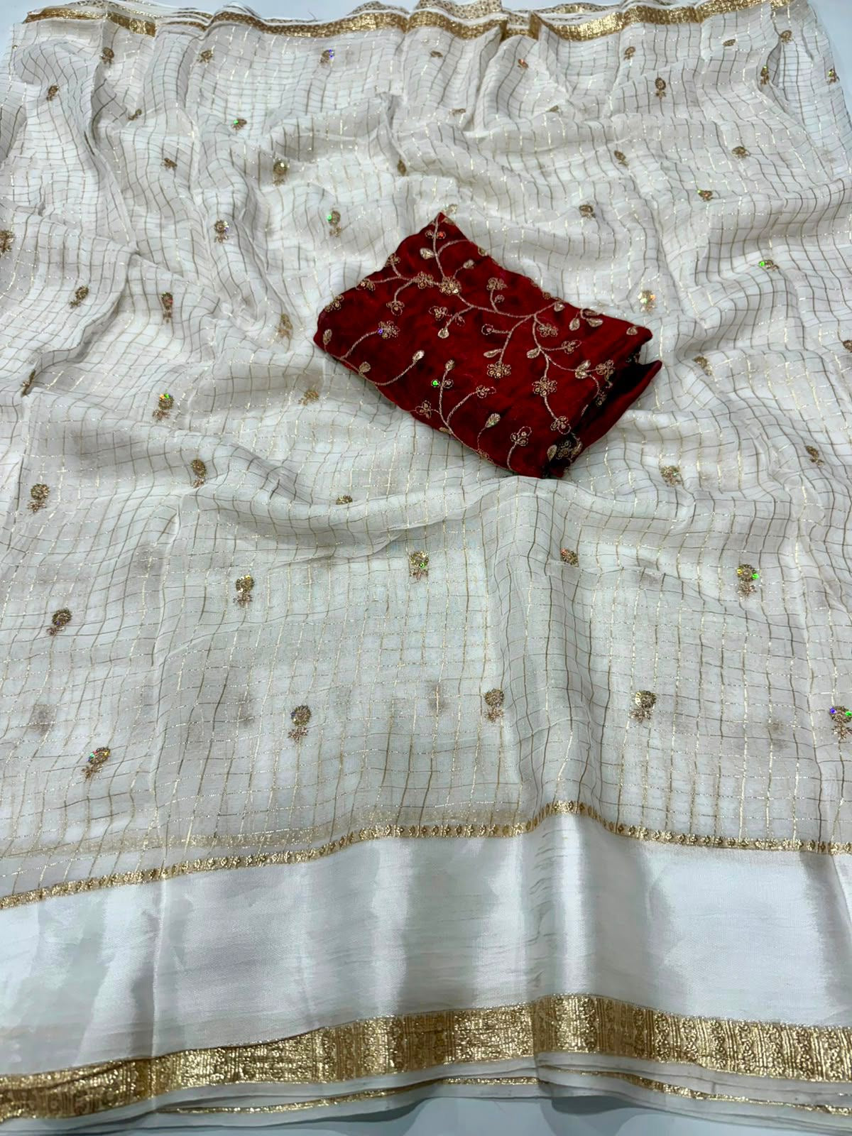 Viscose Georgette with Sequence Work Blouse