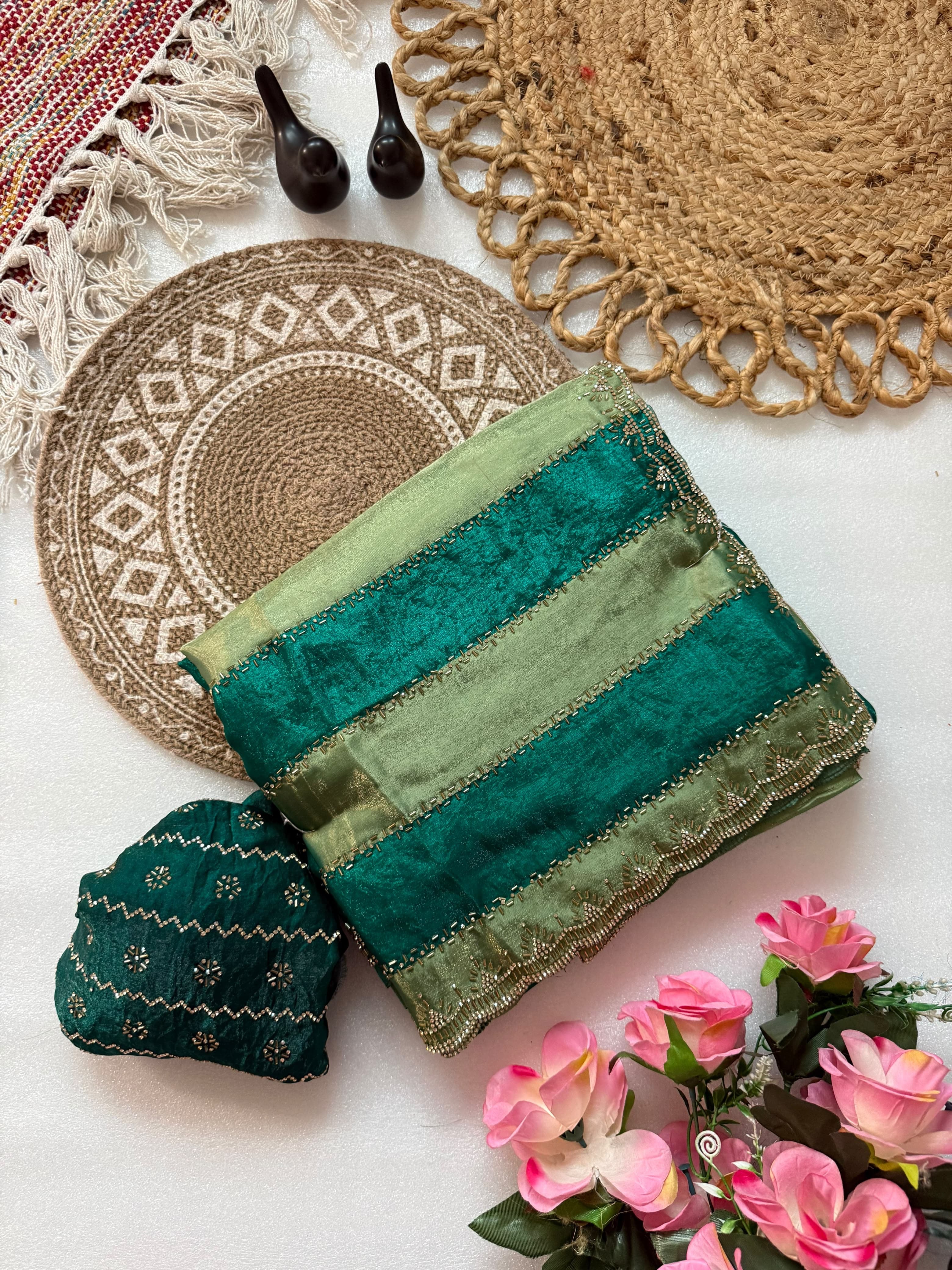 Space Silk with Jarkhan Work