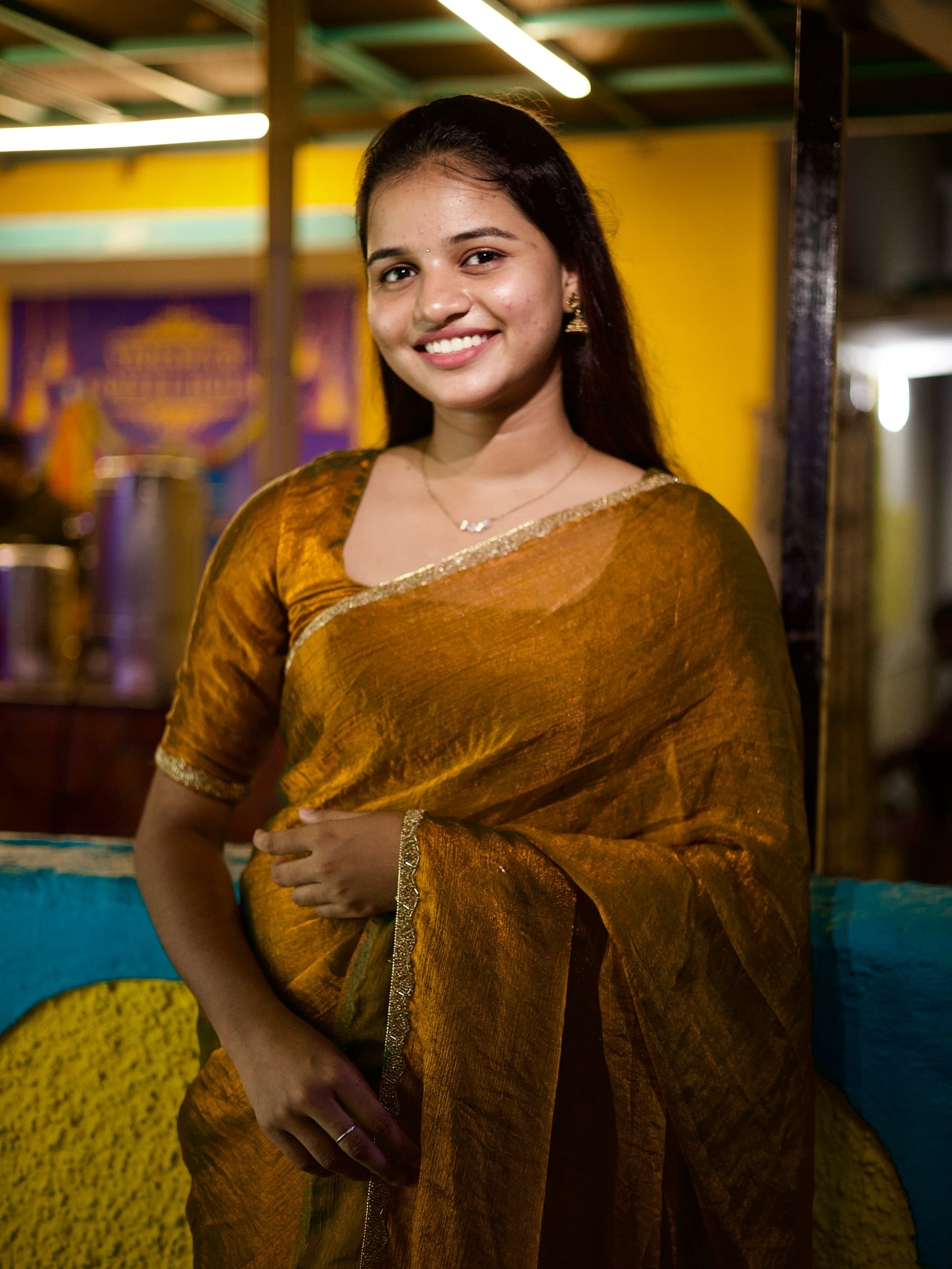 Space silk saree